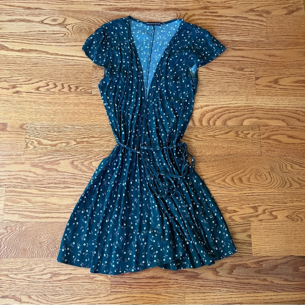 Brandy Melville Floral Wrap Mini Dress
